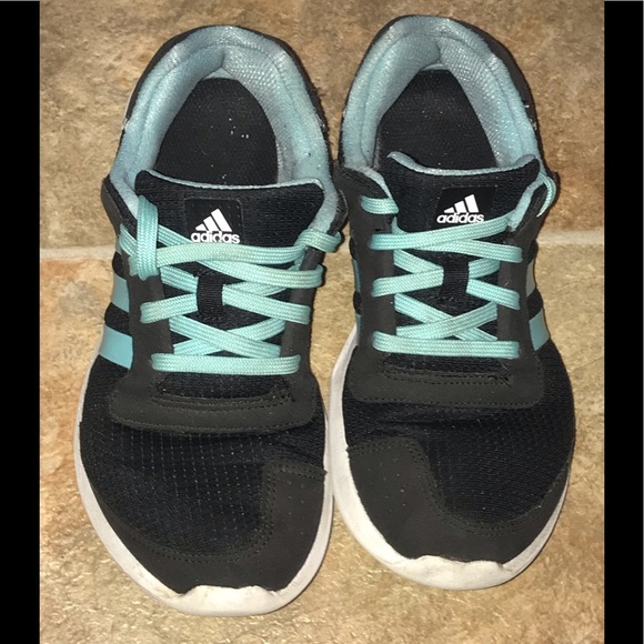 Adidas Teal Cloudfoam Ortholite Running Sneakers 7 - Picture 8 of 8